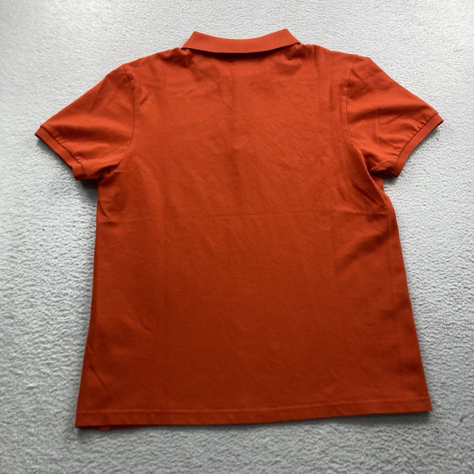 BMW Polo Shirt Men Large Orange Short Sleeve Pique Golf Logo E30 E46 M3 E39 M5