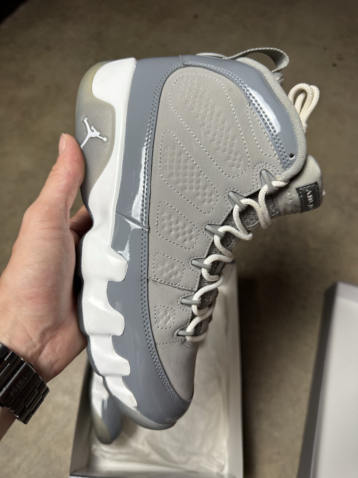 Size 8M/9.5W – Jordan 9 Retro Cool Grey (2025) HV4794-011 Pre-Owned
