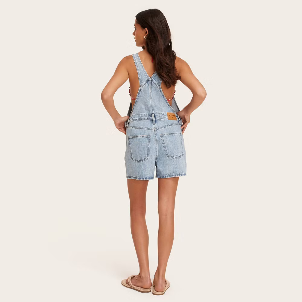 Women Denim Shortalls – Parke Light Wash S