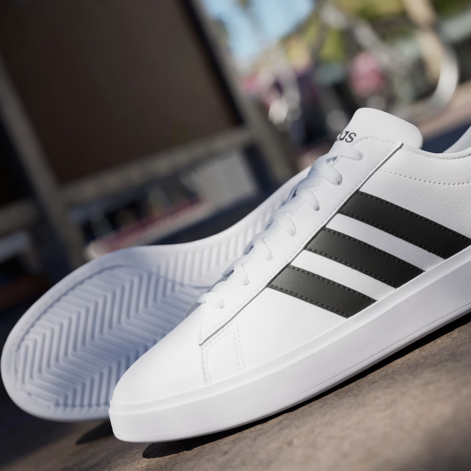 Adidas Men’s Grand Court 2.0 ‘White Black’ Shoes GW9195