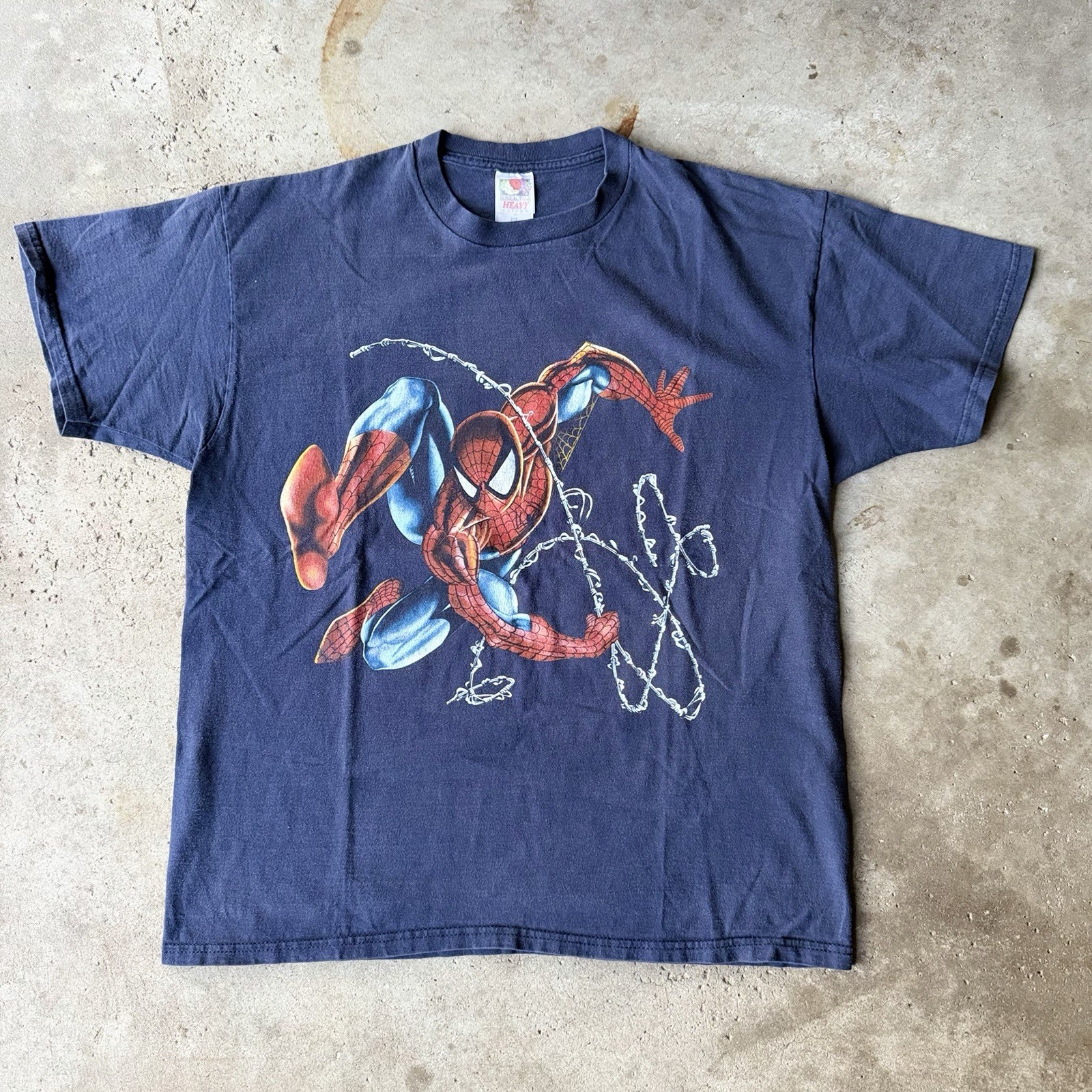 Vintage Marvel Comics 1999 Spider-man Swinging With Webbing T-shirt