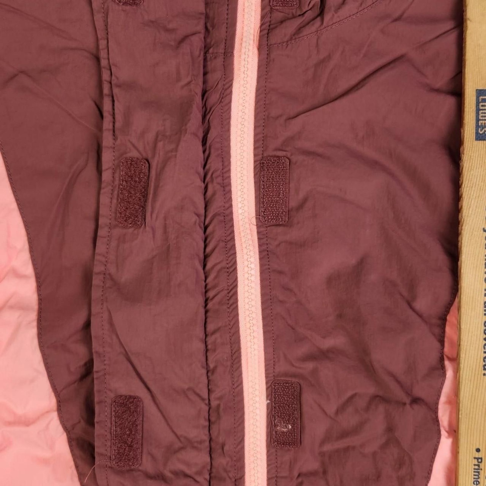 Reebok Vintage Style Colorblock Windbreaker Jacket Pink Brown Women’s XL
