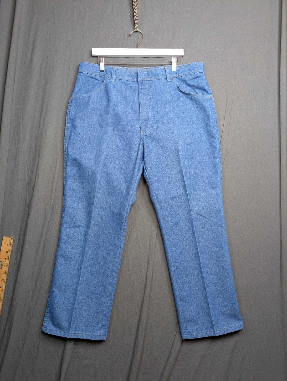 Wrangler Jeans Men’s 40×29 Regular Fit M176W 85498LB Blue Cotton Polyester Blend