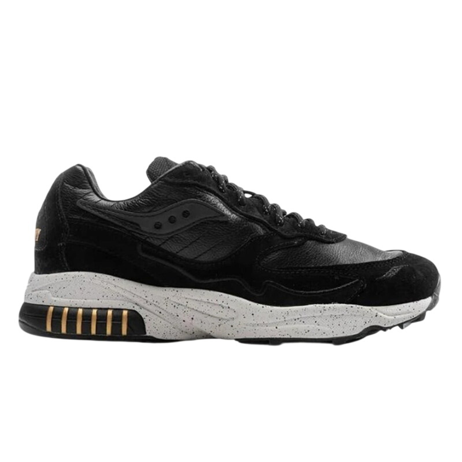 Saucony Mens 3D Grid Hurricane Sneaker US 8 EU 41 Black Suede Athletic NIB