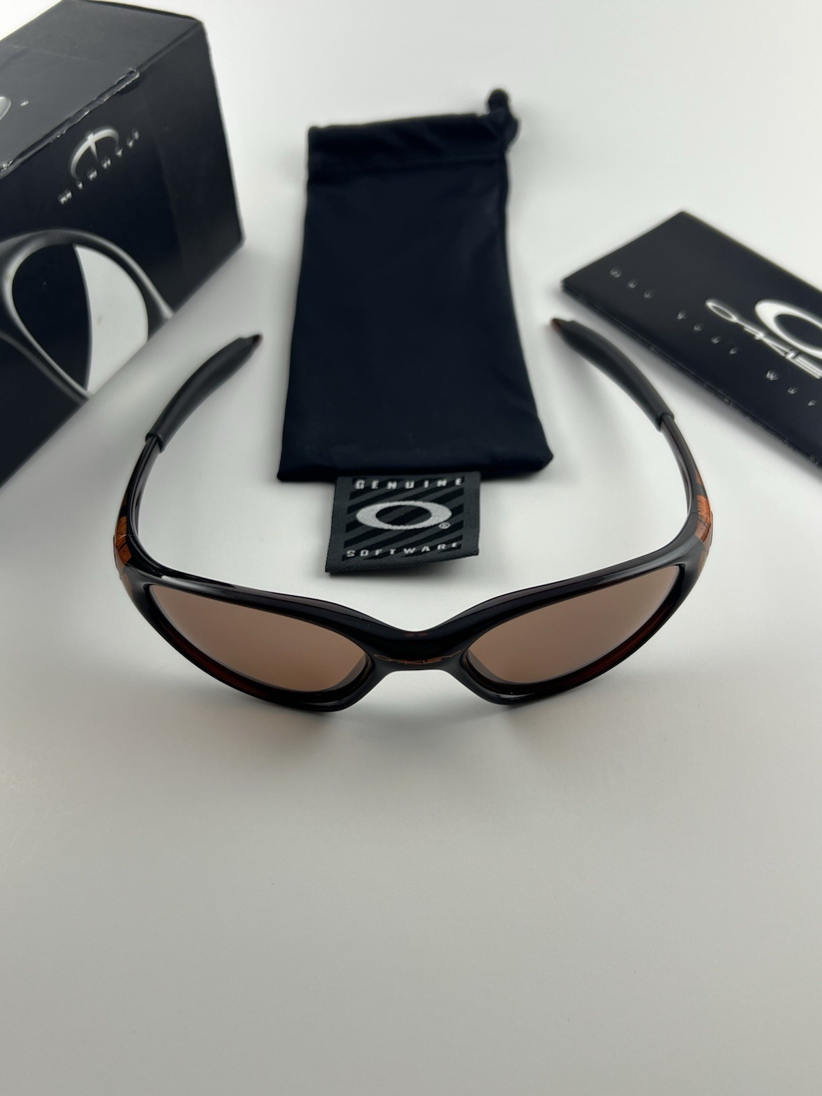 Oakley Minute 1.0 Tangerine W/Flower Frame VR28 Black Iridium Lens+Box 04-509