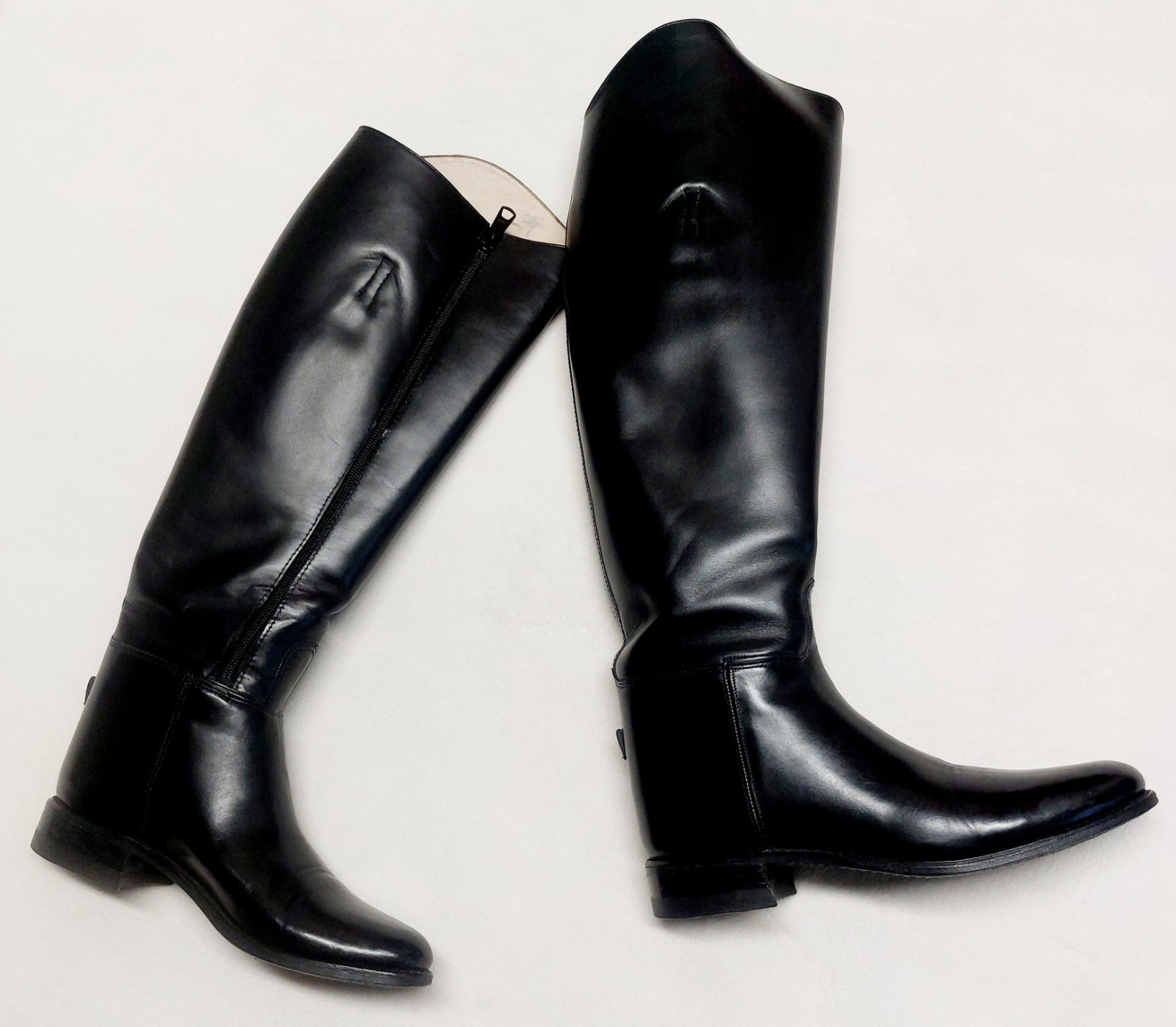 Women’s The Effingham Equestrian Riding Boots Style 100L Black Sz 8.5 Wide Calf