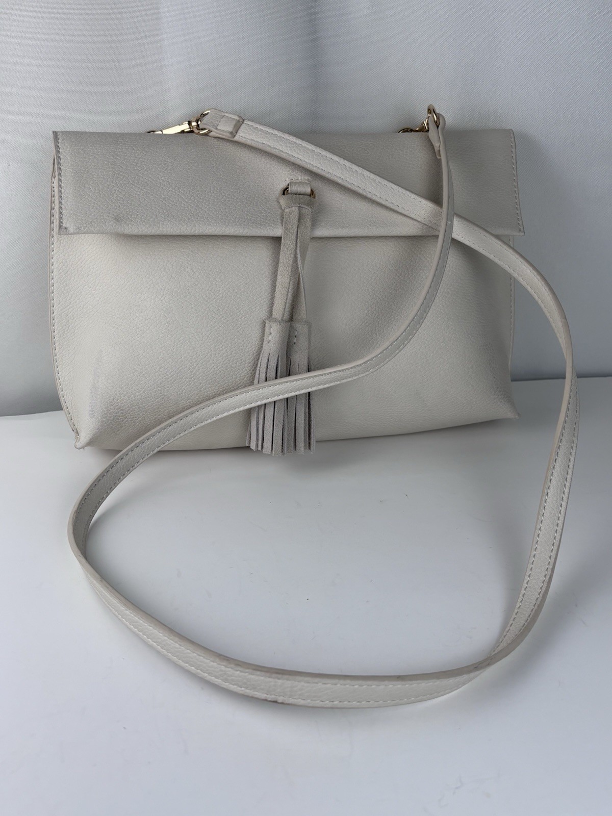 Street Level Anthropologie Crossbody Bag Vegan Leather & 100% Cow Leather trim
