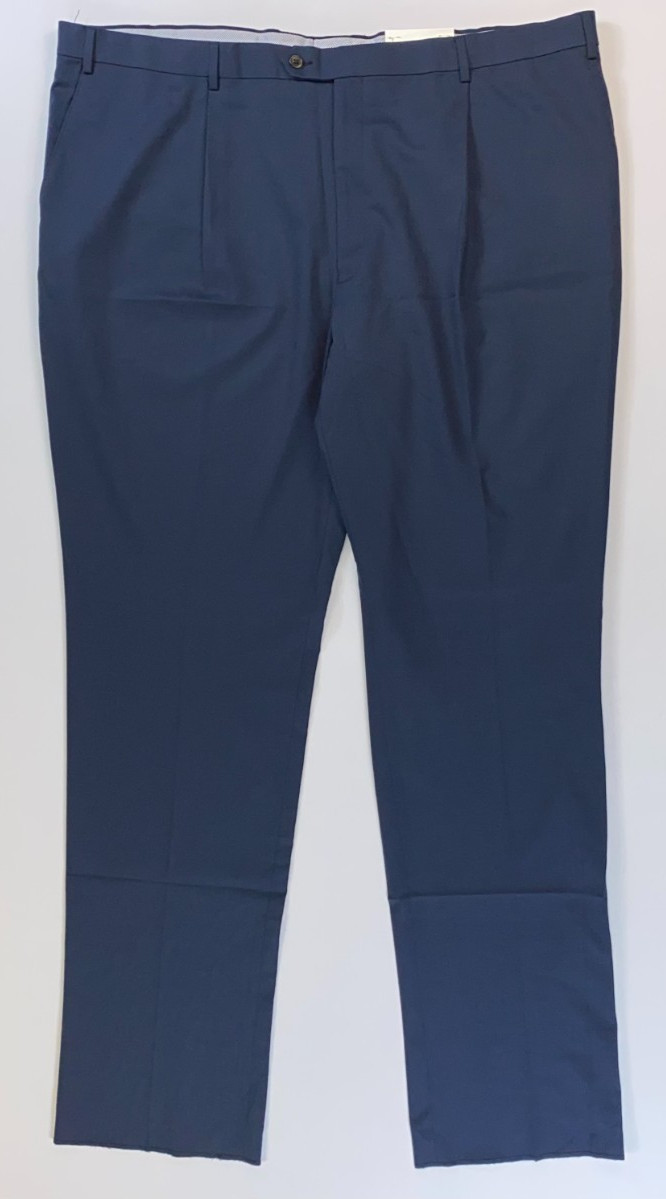 Men’s Hart Schaffner Big Man Chicago Navy Pleated Pants