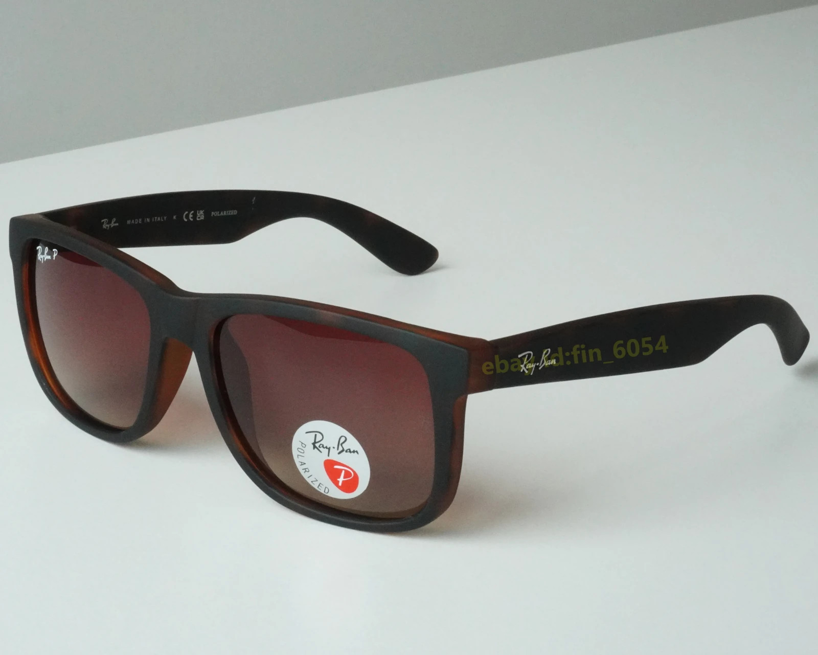 Ray-Ban Justin Classic Matte Havana/Brown Gradient Polarized 54 mm Sunglasses
