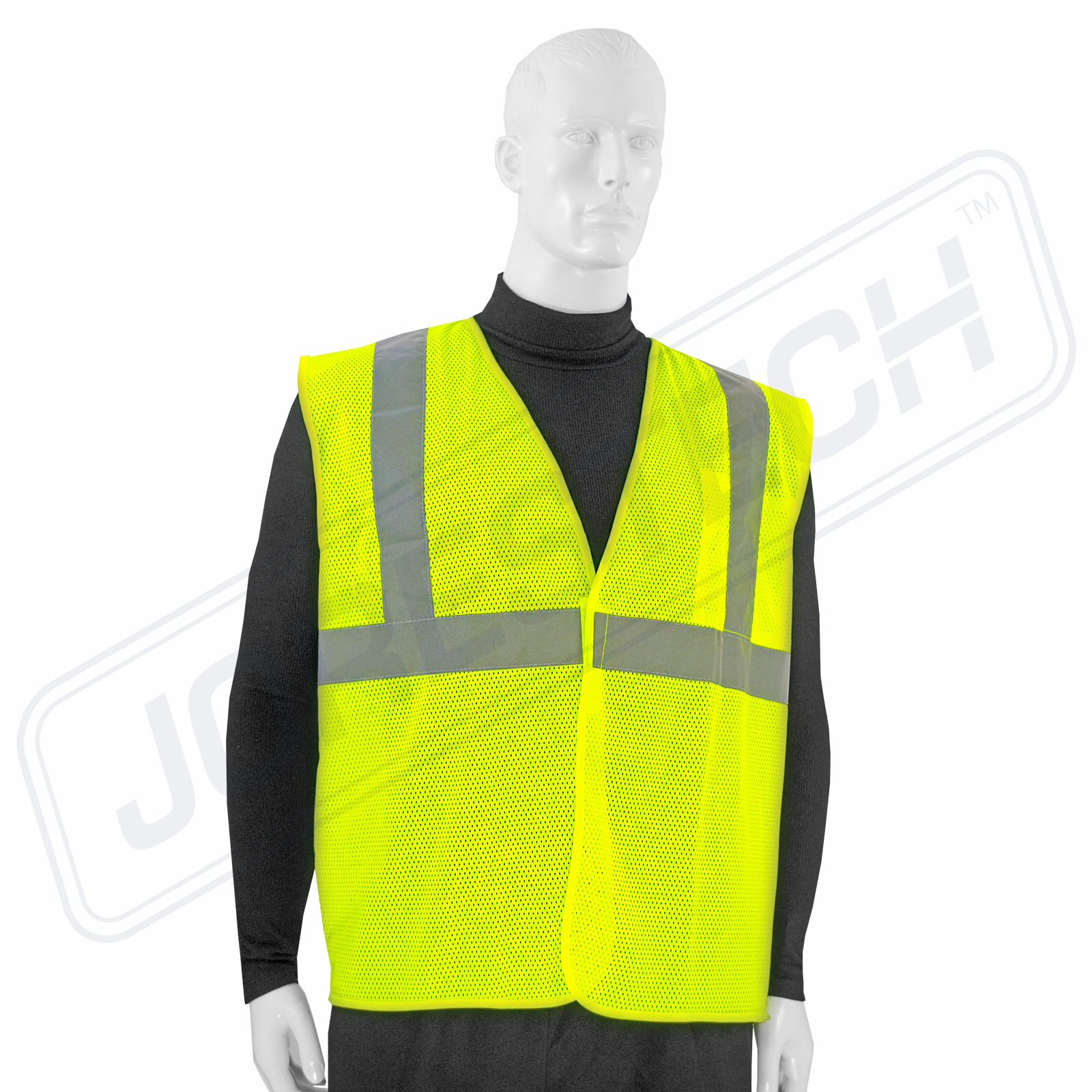SAFETY VEST ANSI CLASS 2/ Reflective Tape/ High Visibility Yellow JORESTECH