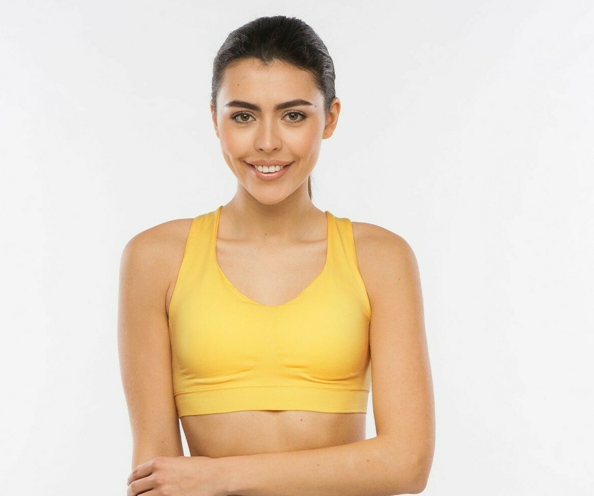 Padded 2-Pack High Impact Seamless Sports Bra Active Wear-Work Out-gym & yoga,