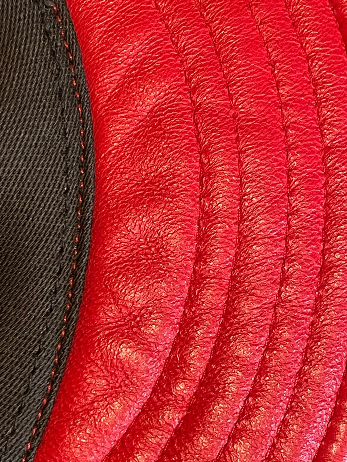 Scala Collection Newsboy Nappa LambSkin Leather Red Cap -New With Tags- One Size