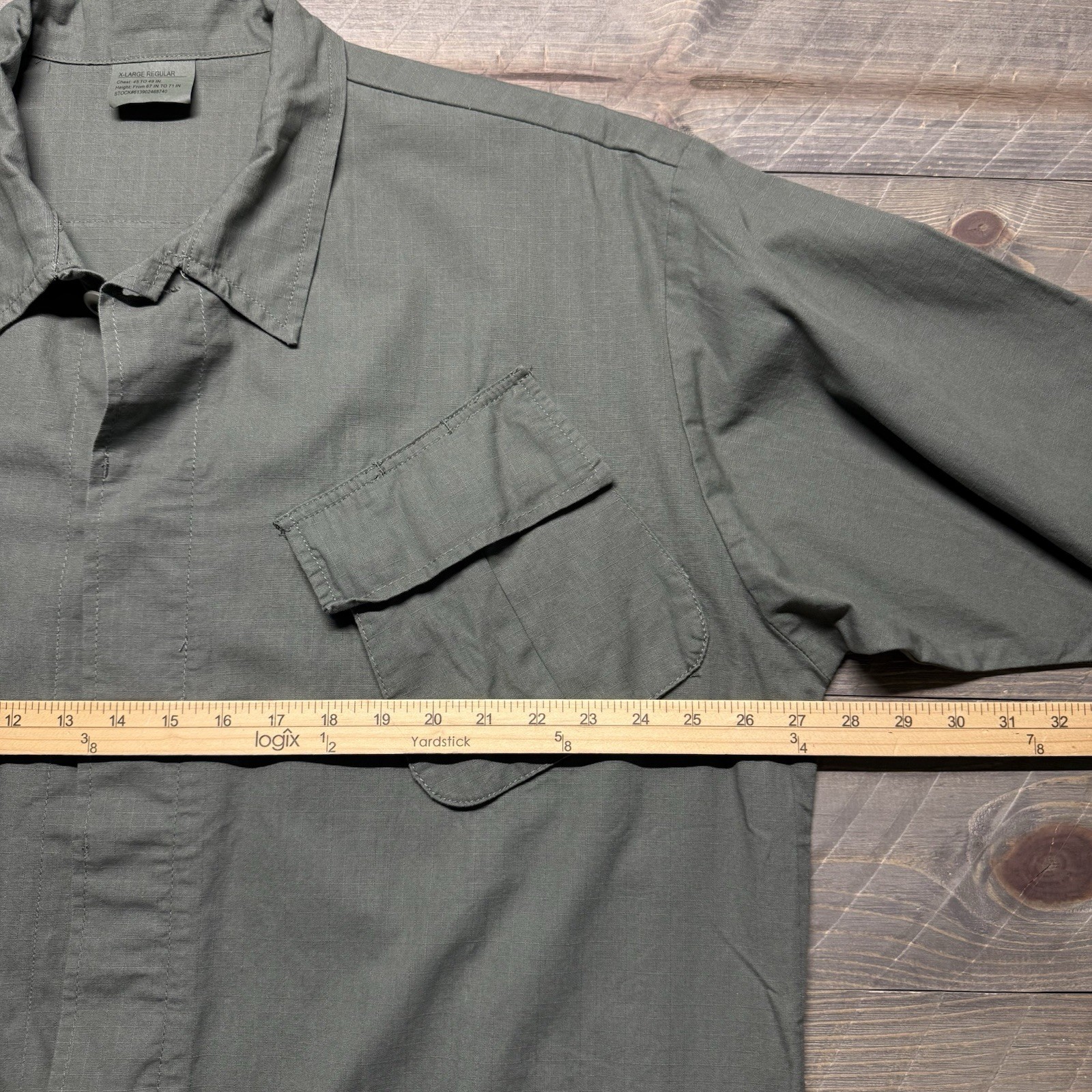 NWT Rothco Vietnam Fatigue Ripstop BDU Shirt Mens XL Olive Drab Slant Pockets
