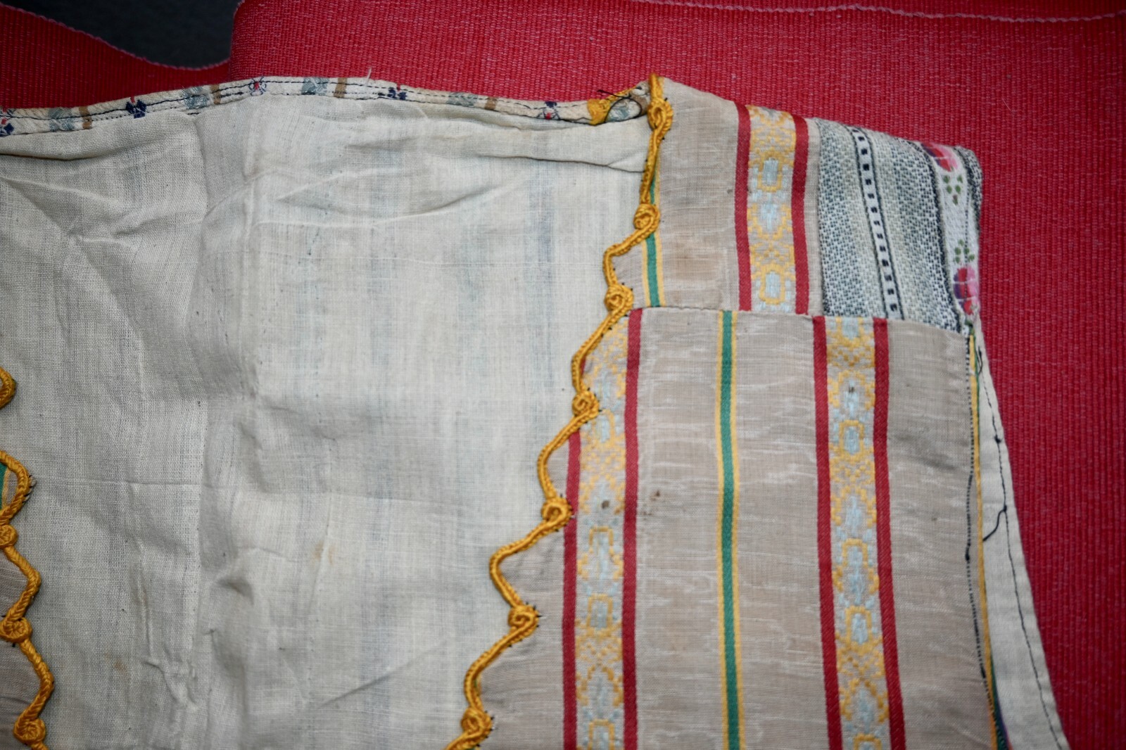 Antique Ottoman Anatolian Vintage Multi-Color Nomad Ethnical Waistcoat Vest 1950