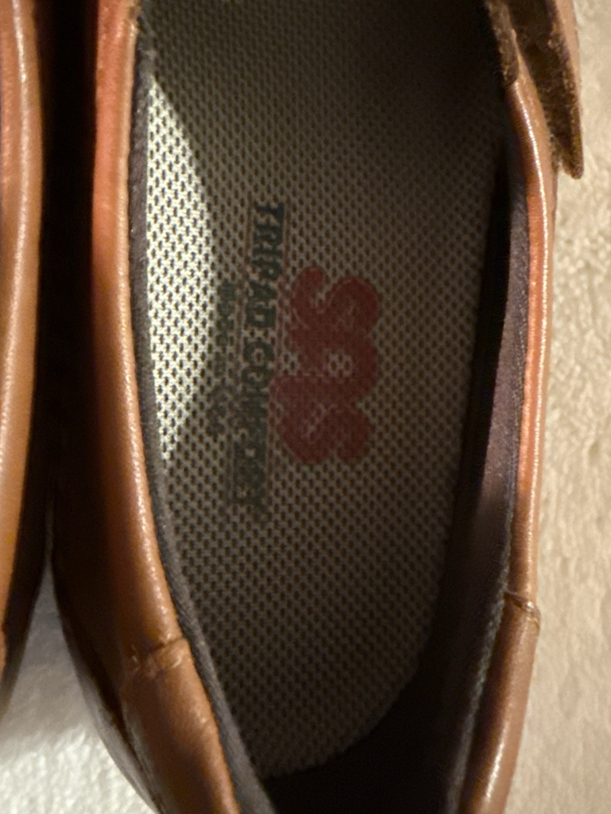 SAS Tripad Comfort Women’s Brown Leather Mary Jane Hook & Loop Flats 8.5M