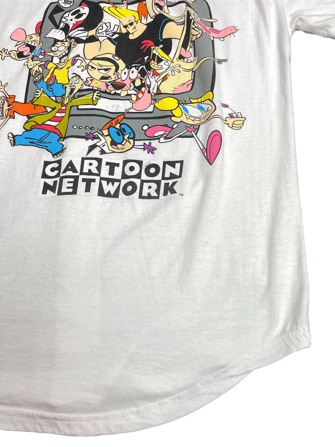 Cartoon Network Baseball Jersey T-Shirt Size Medium Cartoony Characters ￼