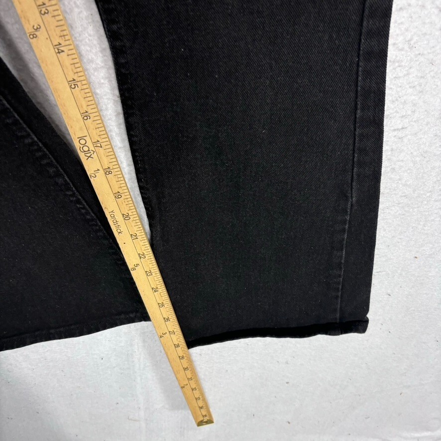 VTG Wrangler Jeans Womens 16R Black Flare Western USA 80s 90s Union 26 x 28.5