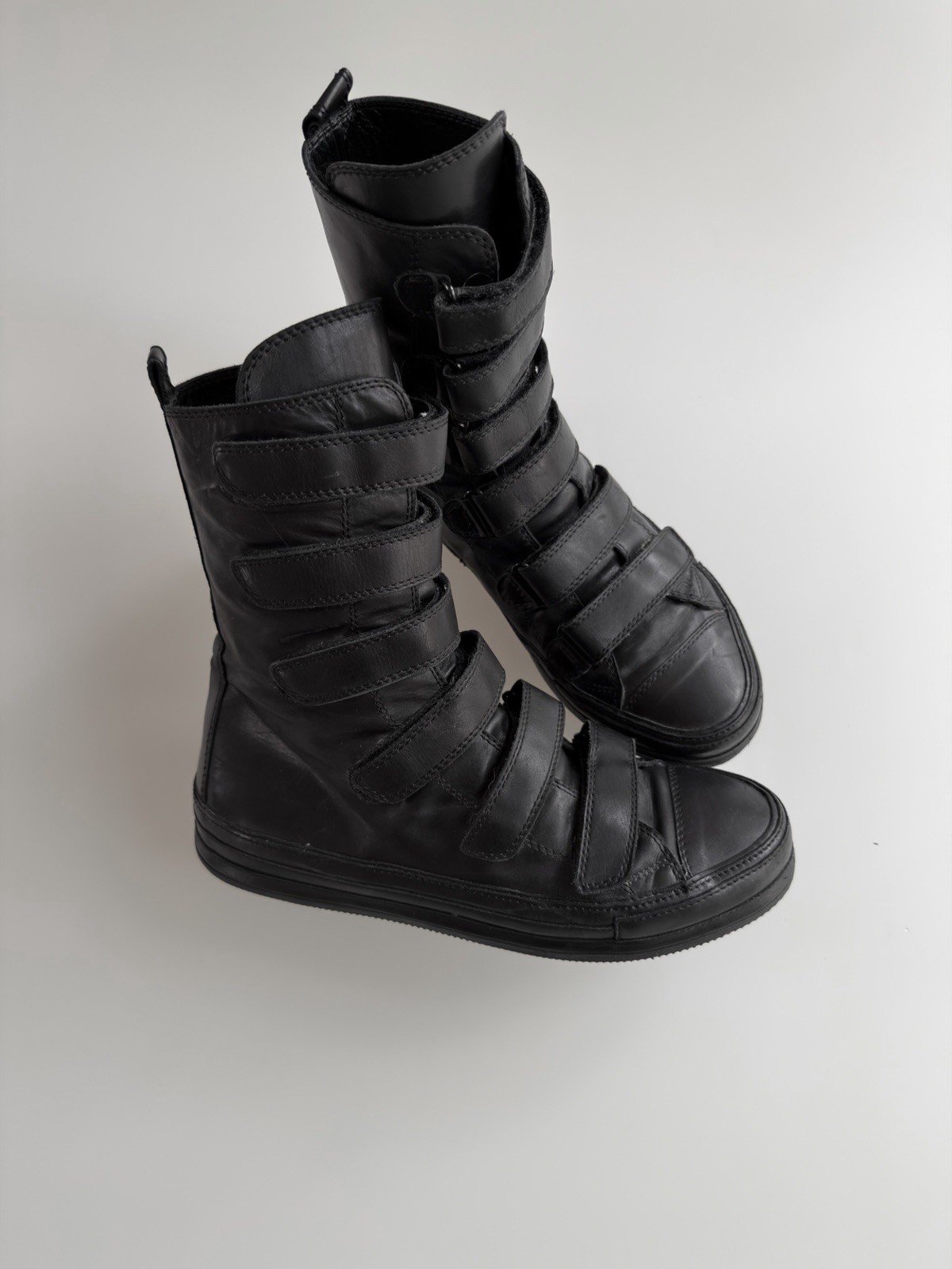 Ann Demeulemeester Multi Strap Sneakers (Size 40) S/S 2011 High Top Calf Leather