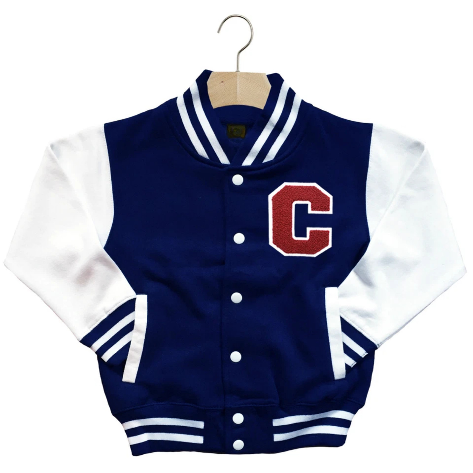 CLASSIC VARSITY BASEBALL JACKET UNISEX PERSONALIZED GENUINE US D COLLEGE LETTER