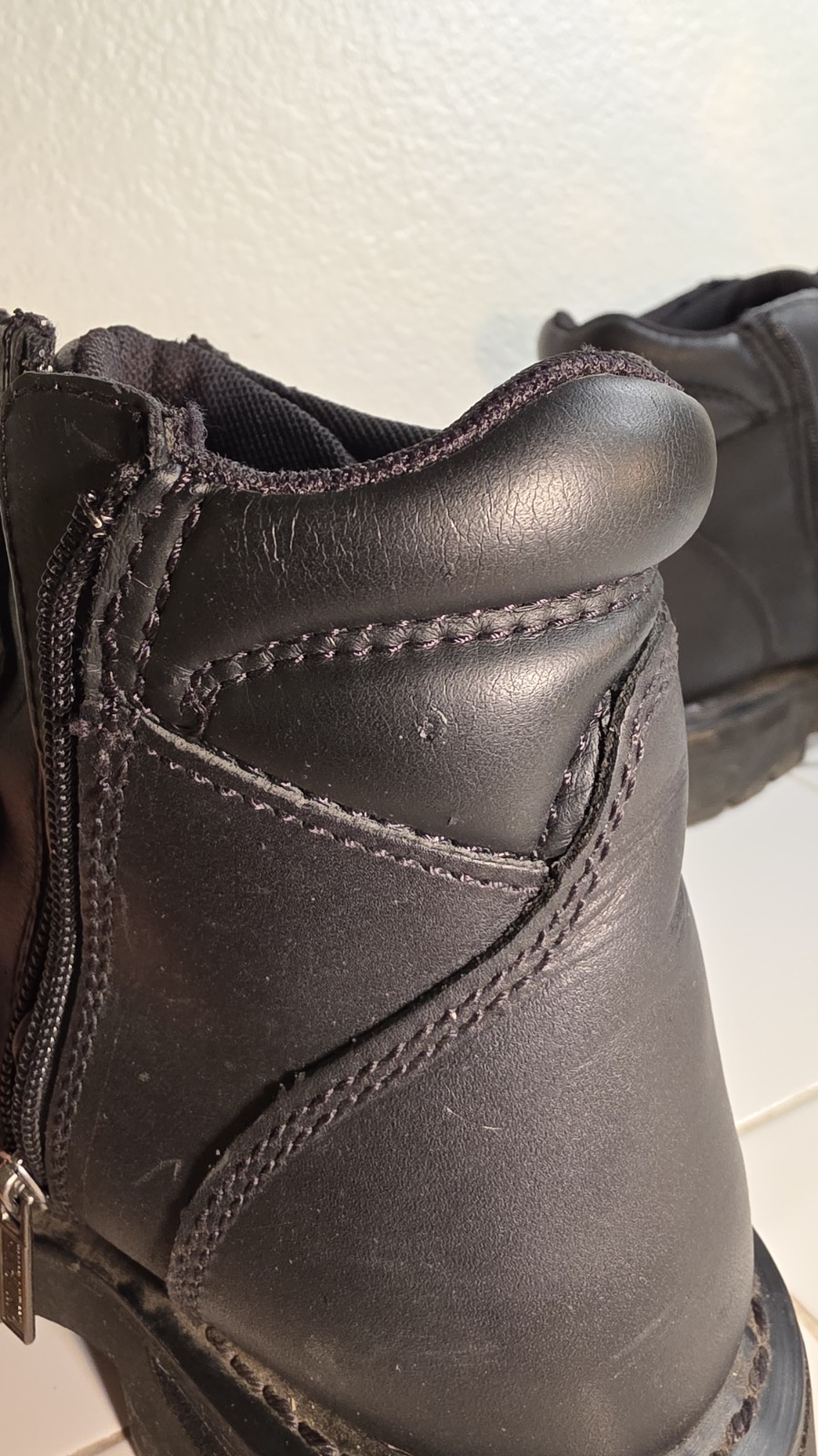 Harley Davidson Maddy Black Combat Boots Womens 8.5