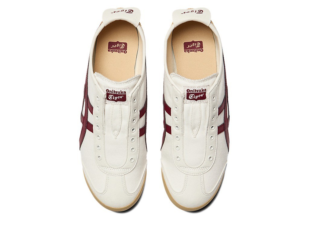 Onitsuka Tiger MEXICO 66 SLIP-ON 1183A360 131 Off-White Beet Juice Men Shoes