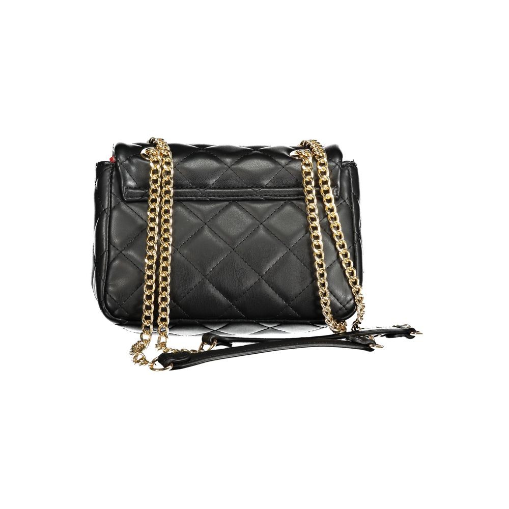 Mario Valentino Nero Polyurethane Women’s Bag 100% Authentic – VA-29933