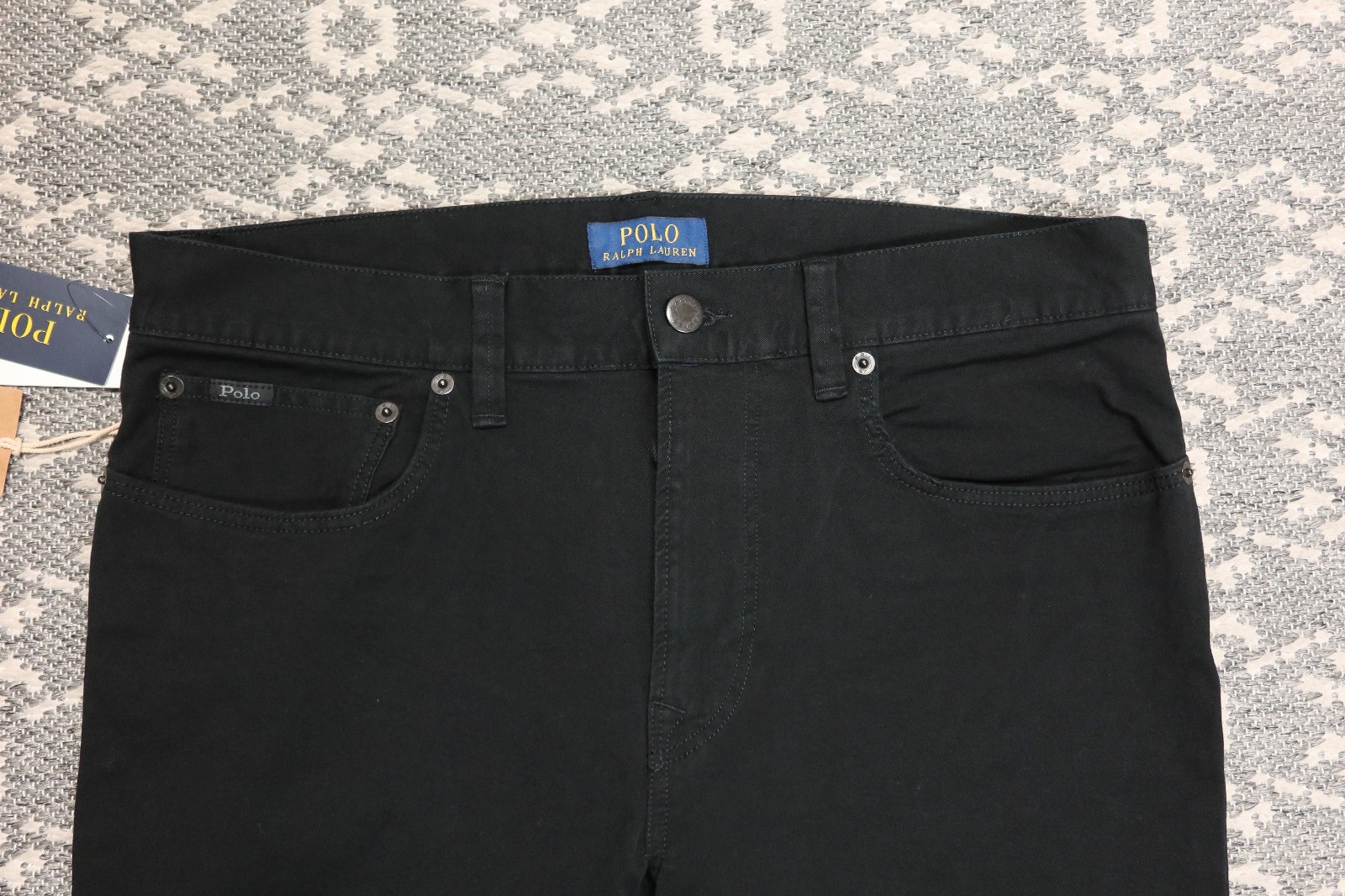 New Polo Ralph Lauren Men’s Stretch Slim Straight Fit Pants – 31 x 30 – Black