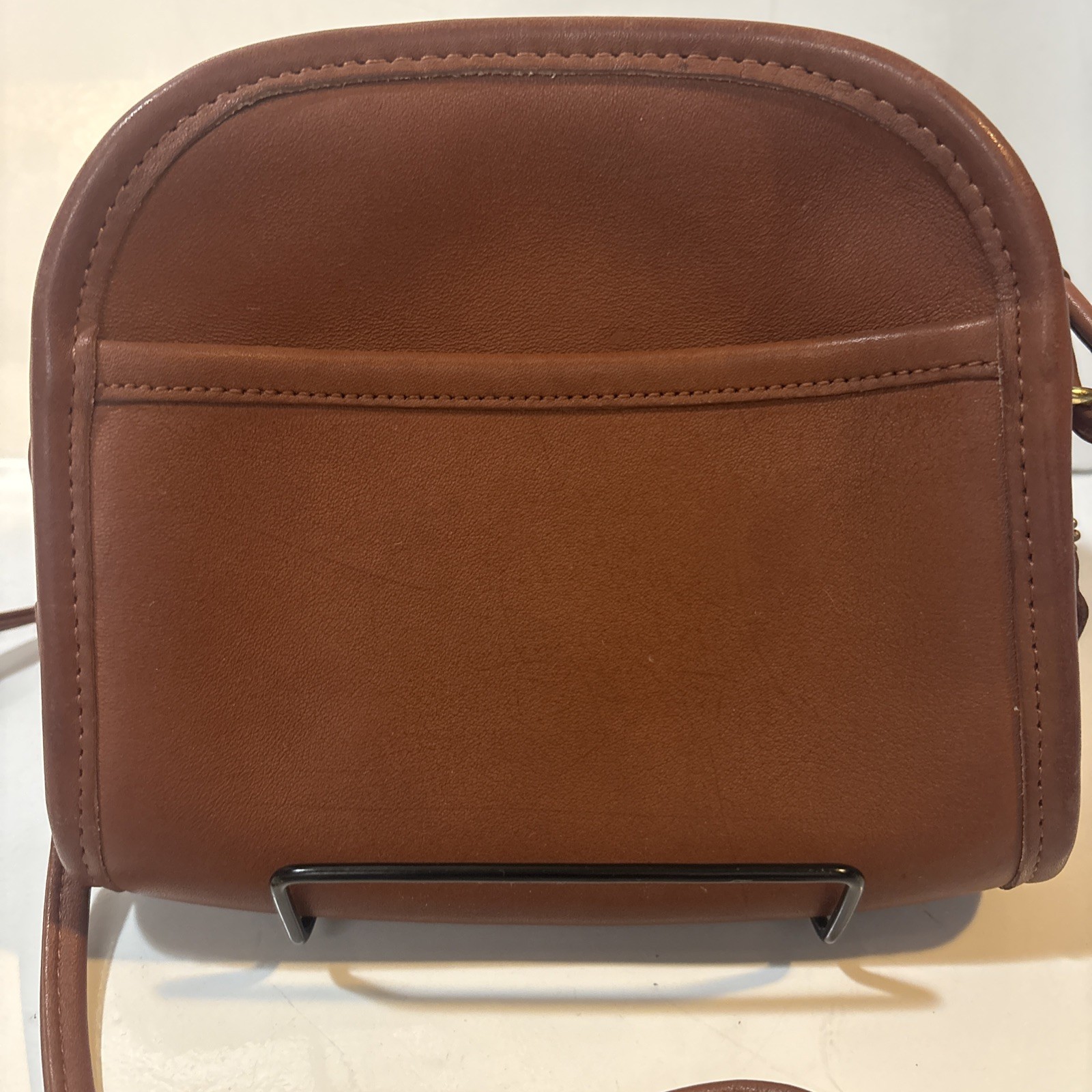 Vintage Coach Abbie Leather Crossbody Bag Glove British Tan Retro 6×6.5in