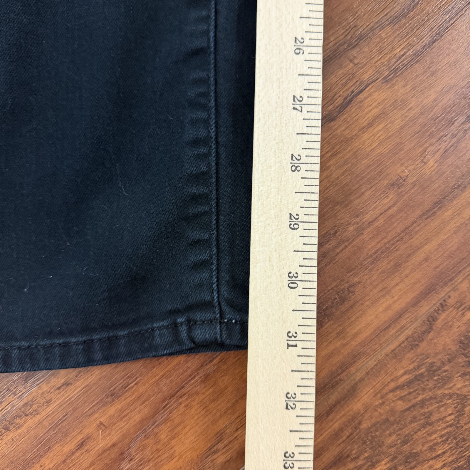 Mavi Jeans Mens 34 Black Straight Leg Slim Fit Stretch Denim Mid Rise Jake