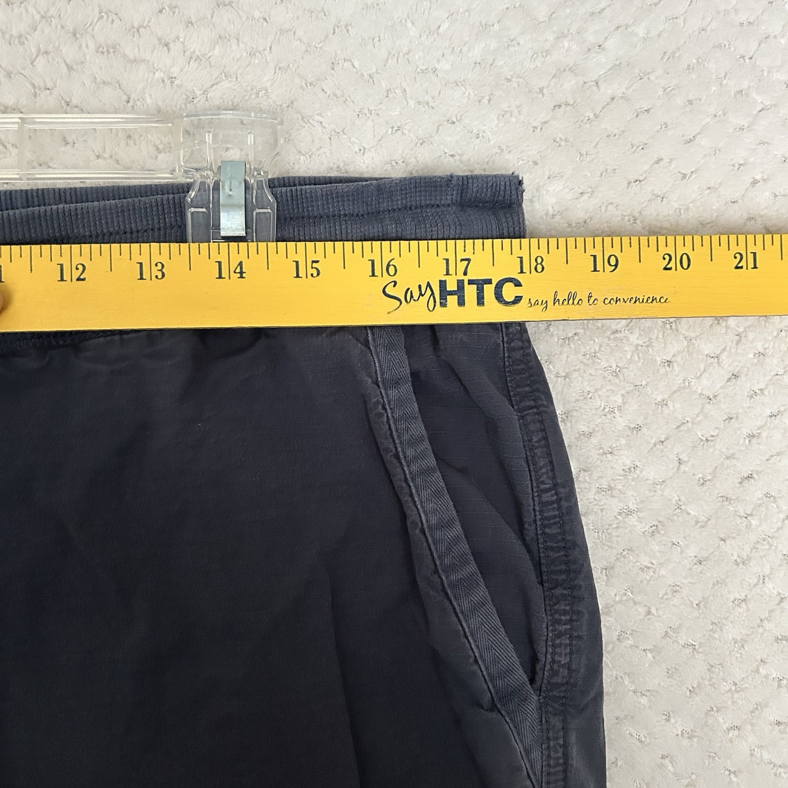 LL Bean Ripstop Cargo Pants Women M Navy blu Straight Leg Drawstring 505027