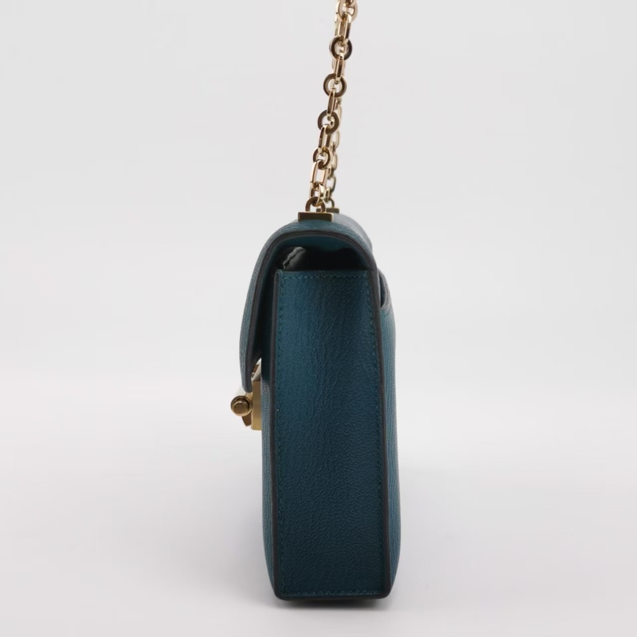 Hermes Verrou Mini 17 Chevre Mysore Vert Bosphore W0 Green GoldHardware GHW Auth