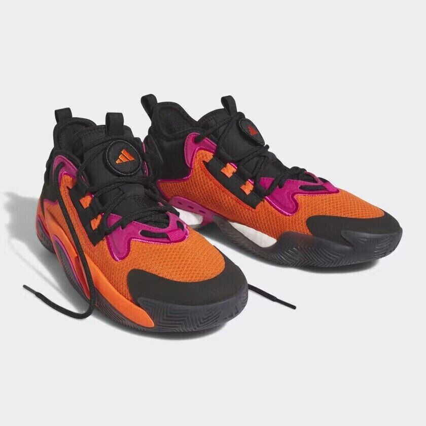Adidas Basketball Shoes BYW Select Low Black Impact Orange 2023 Men’s 11.5- 8.5