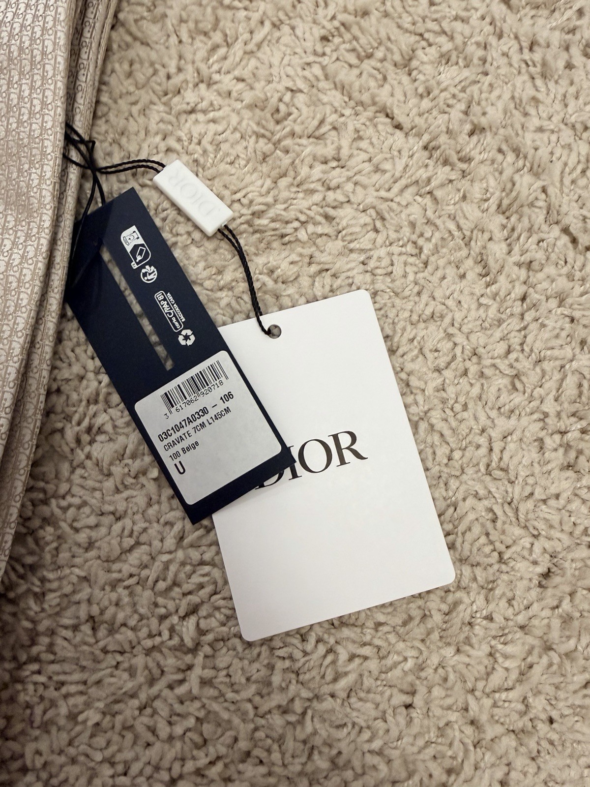 Dior Men’s Beige Tie