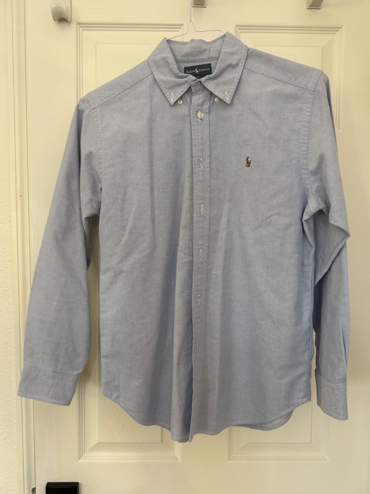LOT of Boys Ralph Lauren Polo Oxford Shirt (16) & 1/4 Zip Sweater (18-20) EUC
