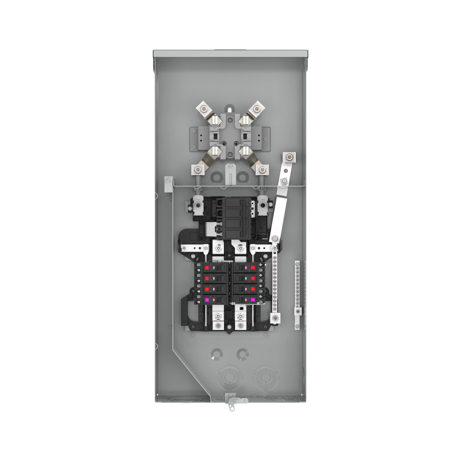 ABB ReliaHome 200 -Amp 8 -Spaces 16 -Circuit Outdoor Main Breaker Meter Co|13603