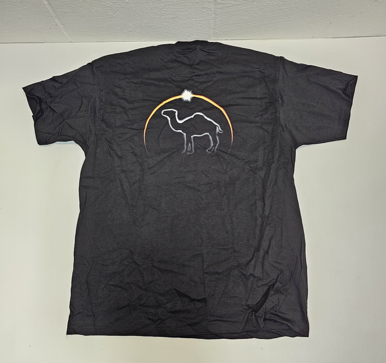 Camel Cigarette Promo Pocket Tee Shirt Black Men’s XL USA Silhouette Vtg 90s
