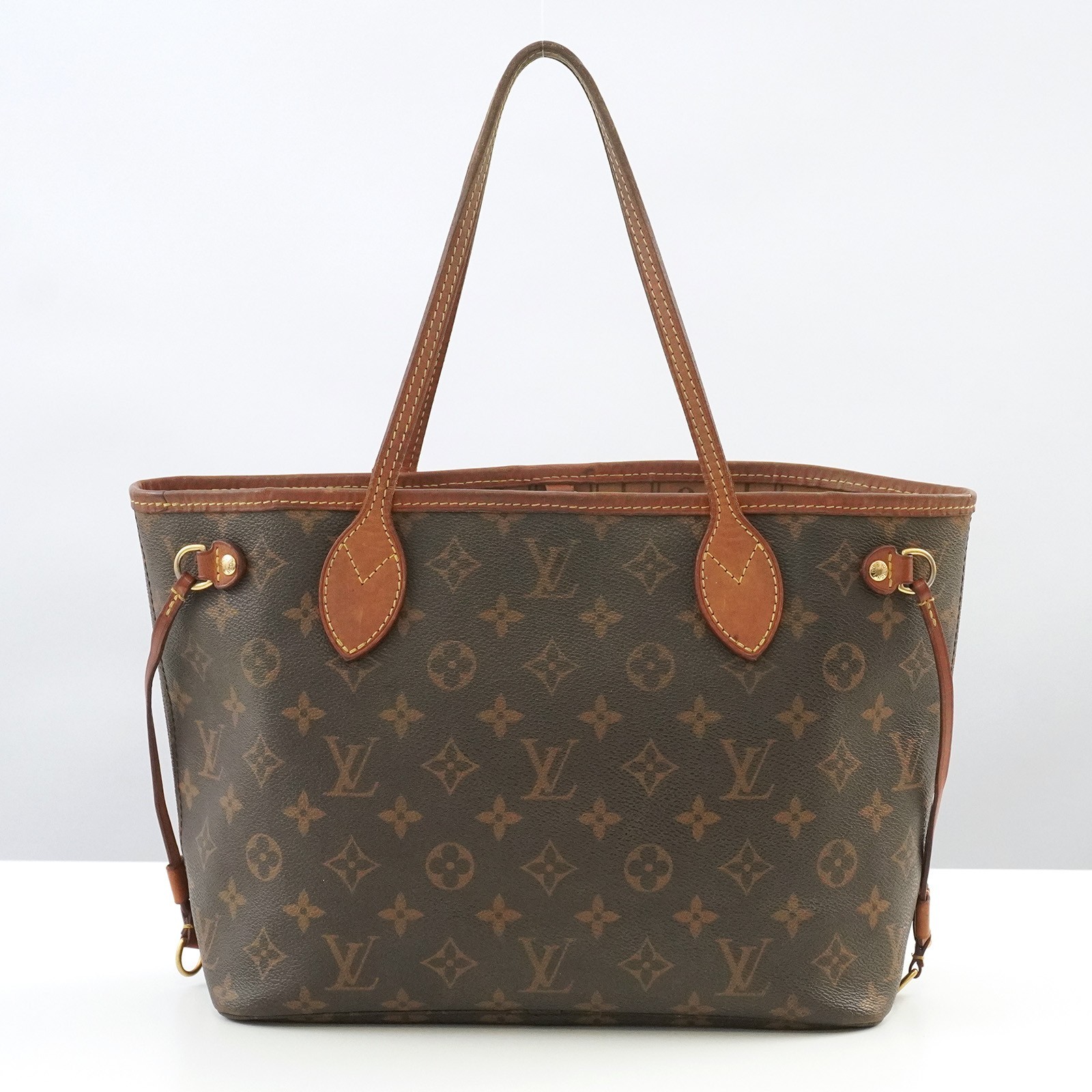 LOUIS VUITTON LV Monogram Neverfull PM M40155 Tote Bag Brown VI2130 Auth #56747A