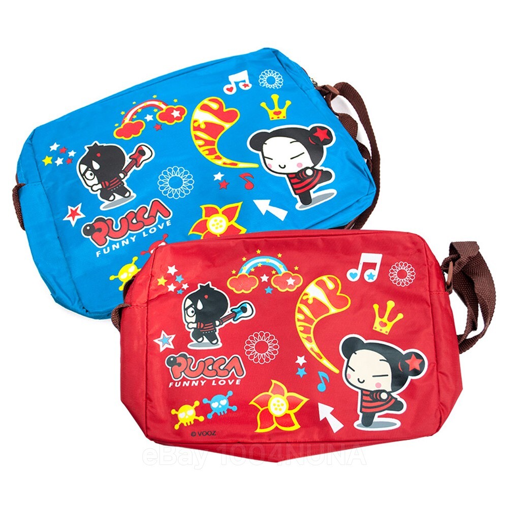 PUCCA Y2K Multi Purpose Zipper Pouch Bag 12inch Travel Cute Kawaii Character