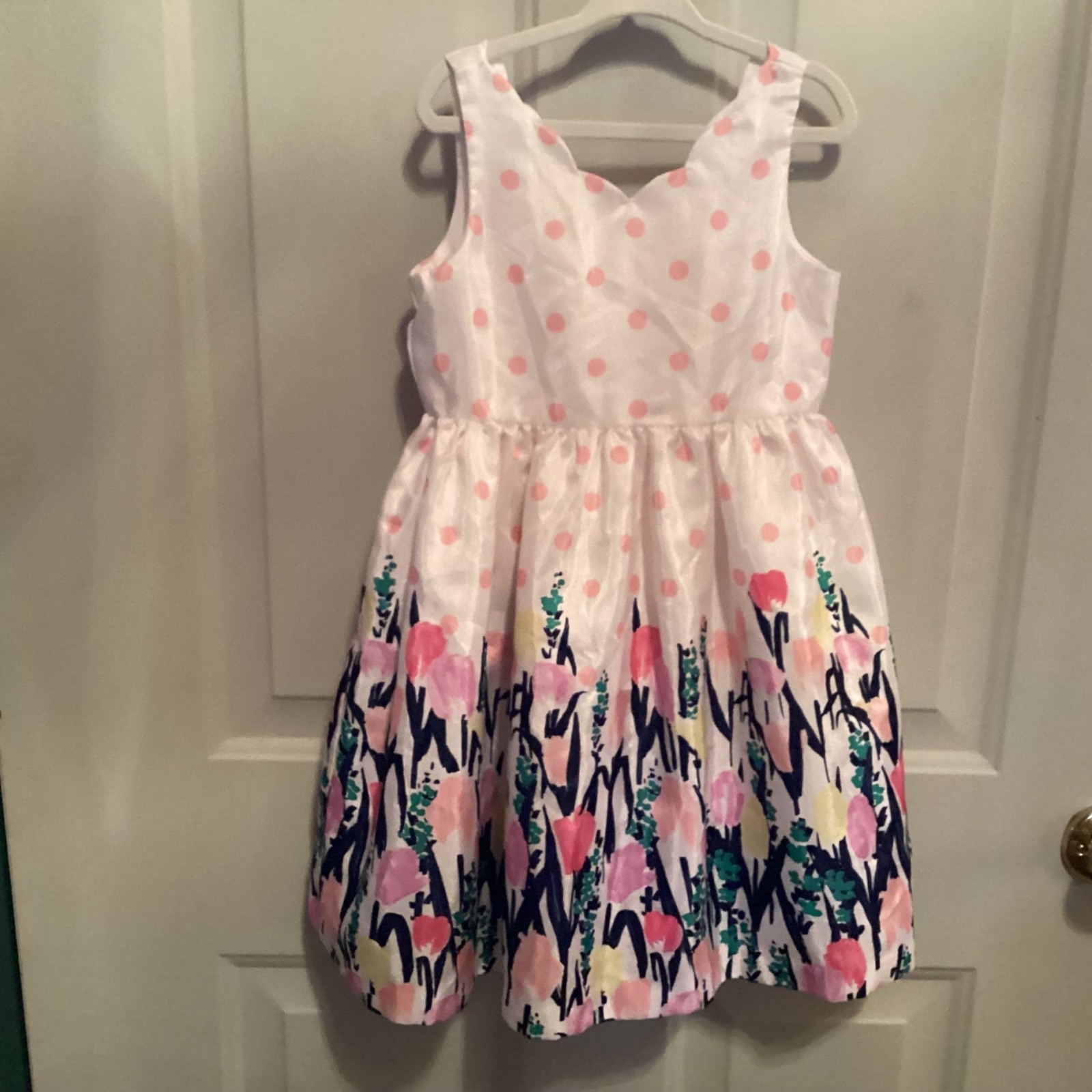 Gymboree Girls Floral Easter Dress Size 4 Sleeveless pretty sweet