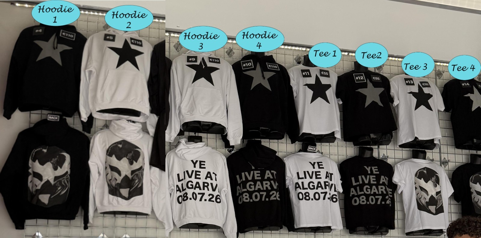 Ye Live At Algarve July 8 2026 Concert Merch Hoodie T-Shirt Reprint