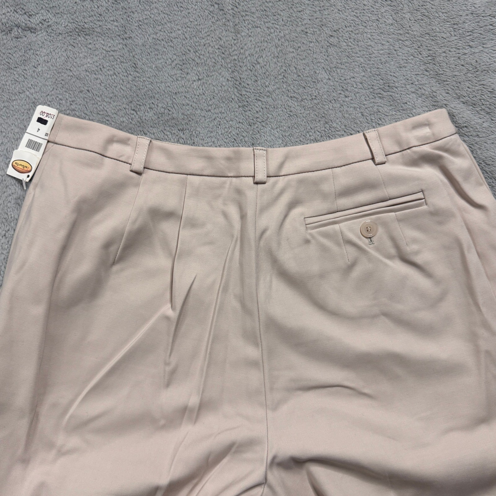 NWT Talbots Women’s Beige Stretch Pants Size 4 (W28in.xL31In.) Dress Career