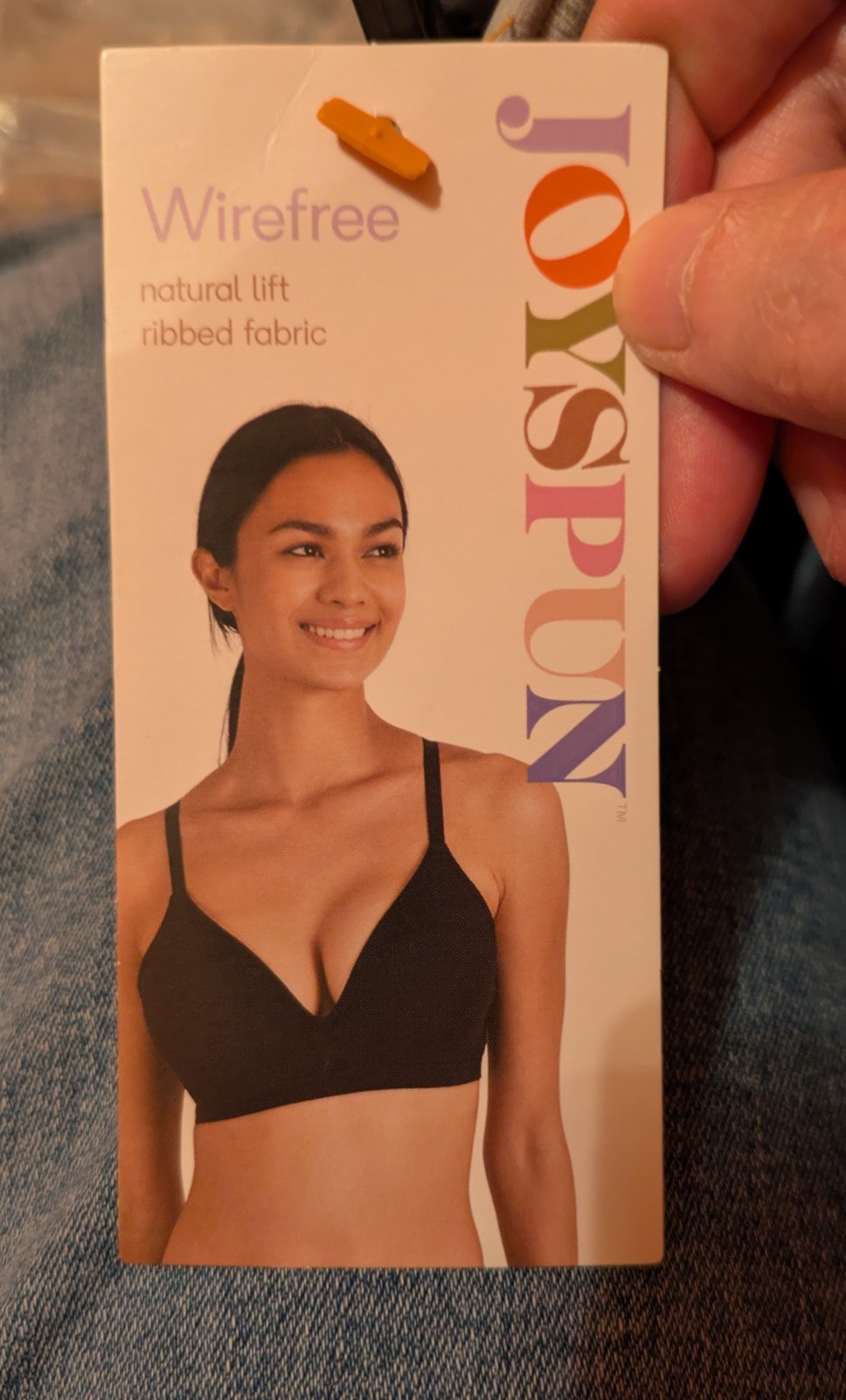 Joyspun XXXL Matte Mini Rib Wireless Bra Light Heather Grey