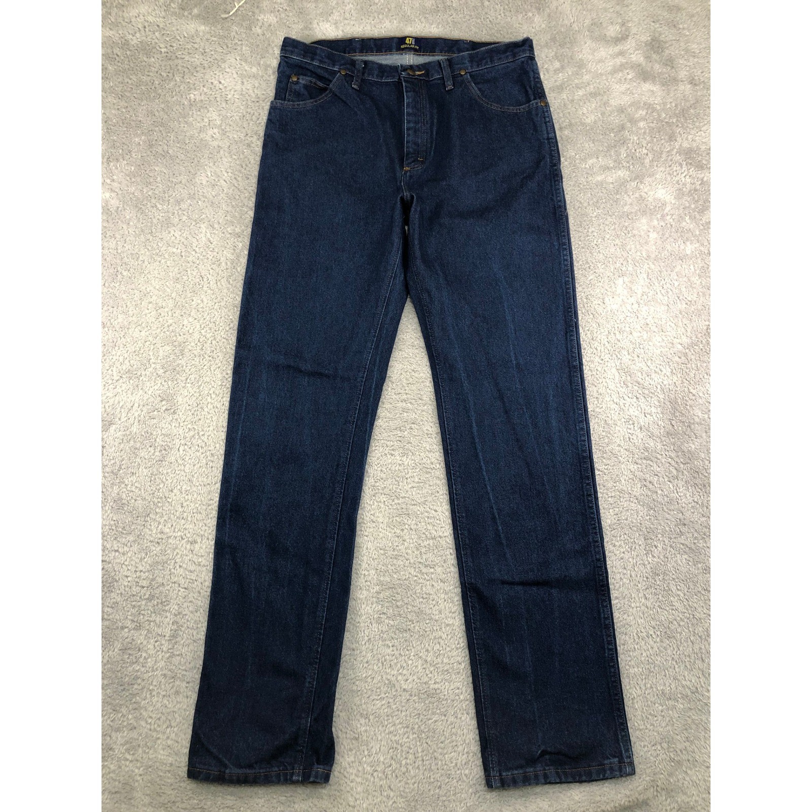 Wrangler Jeans Men 36×37 (Tag 36×36) Blue Cowboy Cut 47MWZ Regular Fit