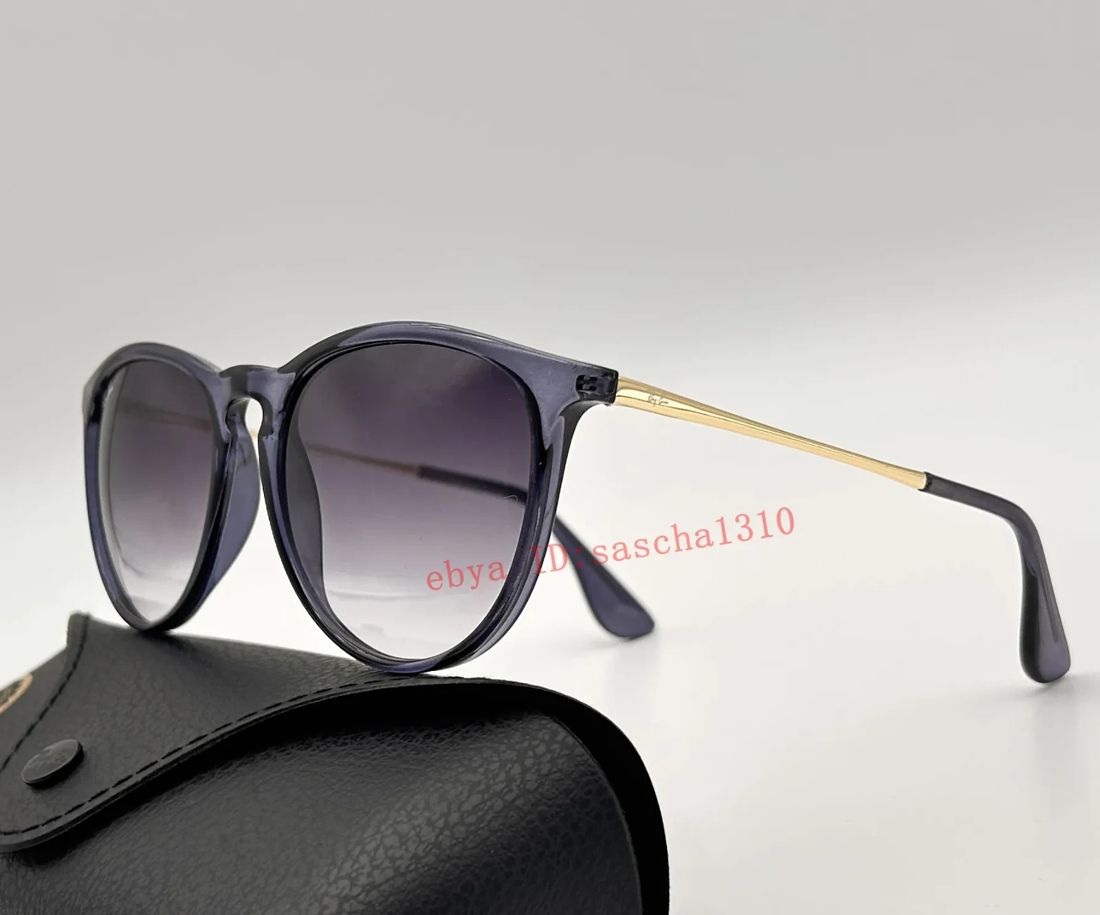 Ray-Ban Erika Sunglasses RB4171 Blue Frame Grey Lenses Unisex UV400 54mm