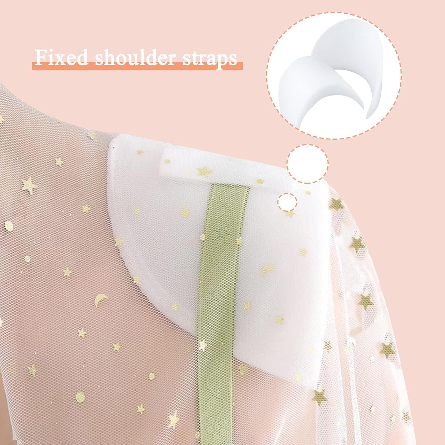 4 Pairs Set-in Shoulder Pads 1.5cm Thickening Foam Shoulder Pads Womens Clothing