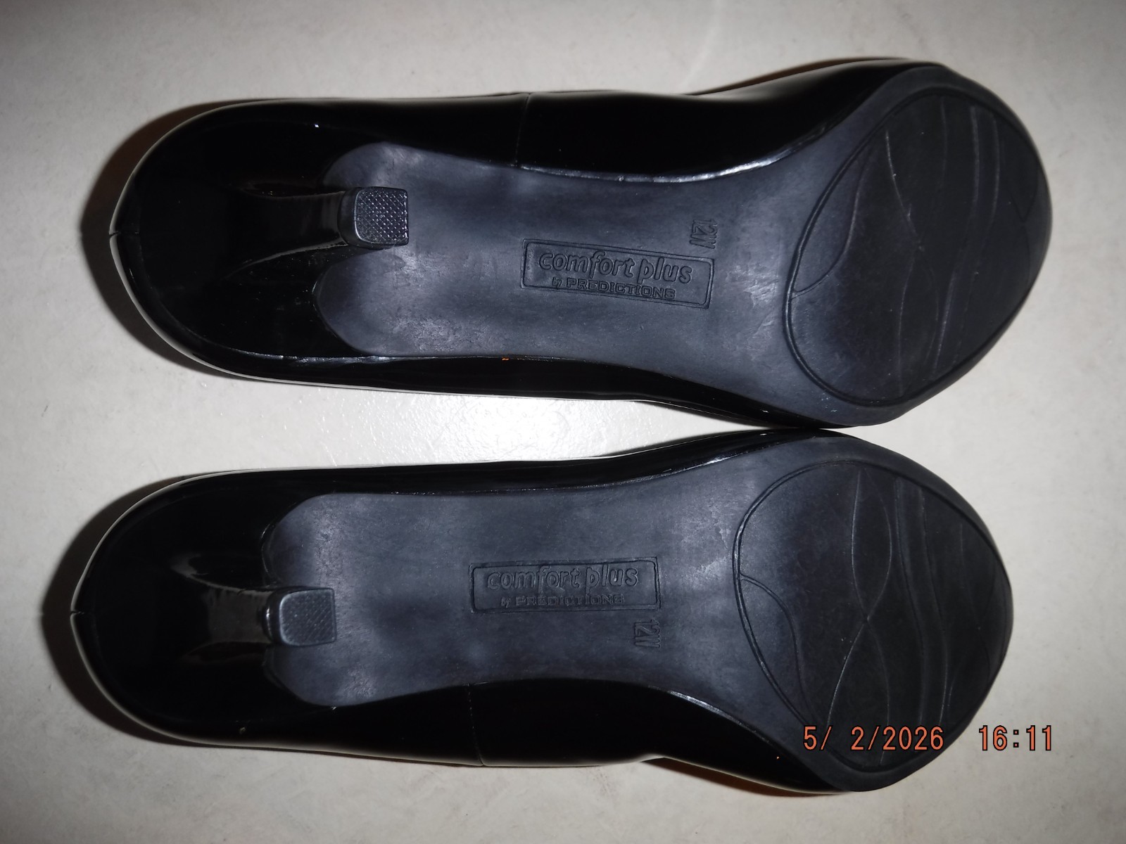 COMFORT PLUS PREDICTIONS SIZE 12W KARMEN BLACK WOMEN’S HIGH HEEL SHOES NEW w/BOX