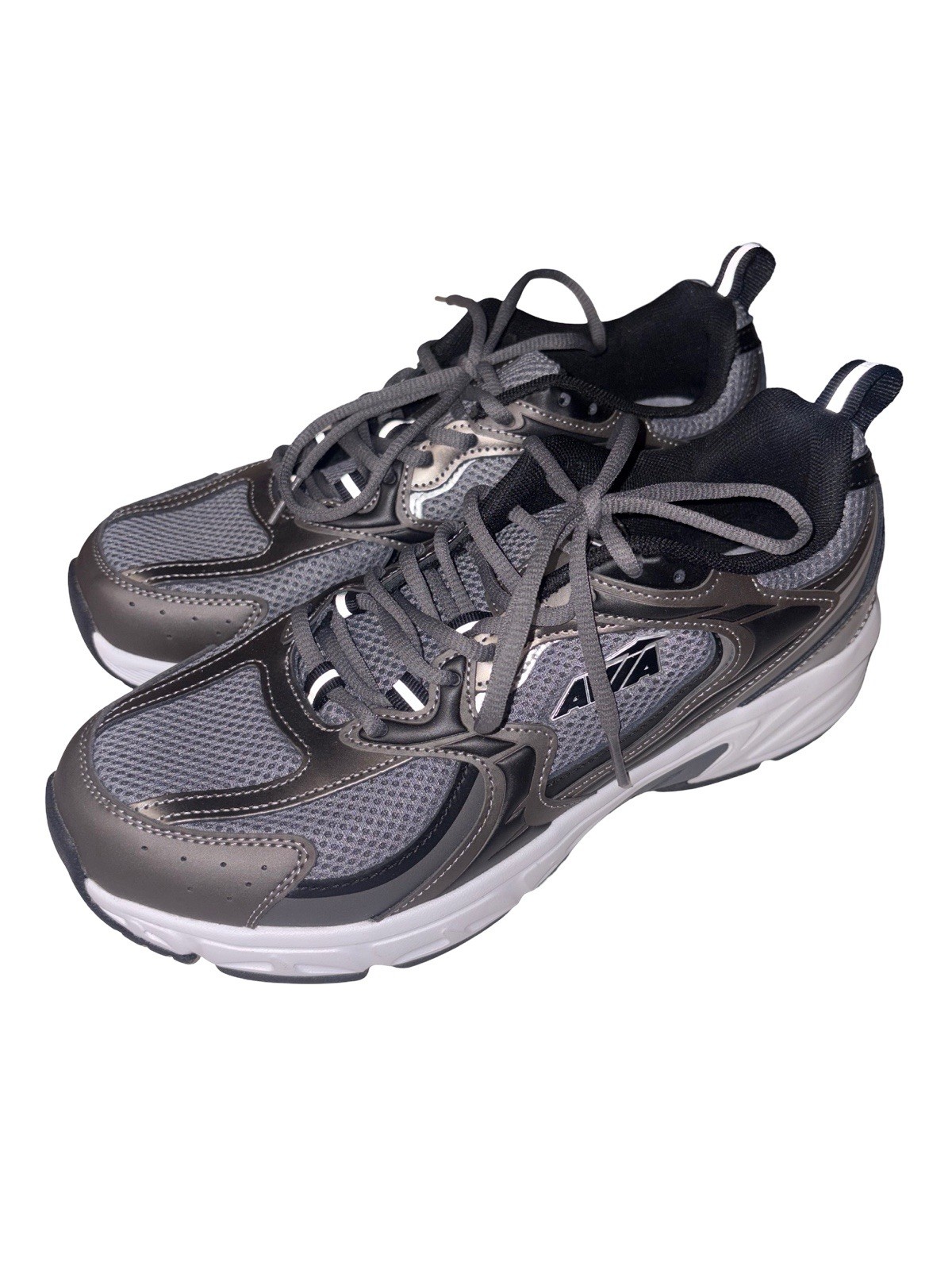 Avia 5000 Performance Walking Sneakers Grey Black White Men’s Size 9.5