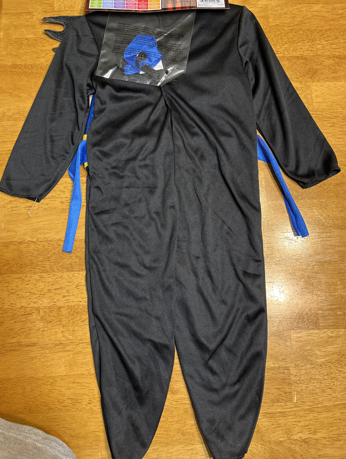 Ninja Marshal Arts, Midnight Ninja Size 2T, Black/Blue, NEW, B4D13