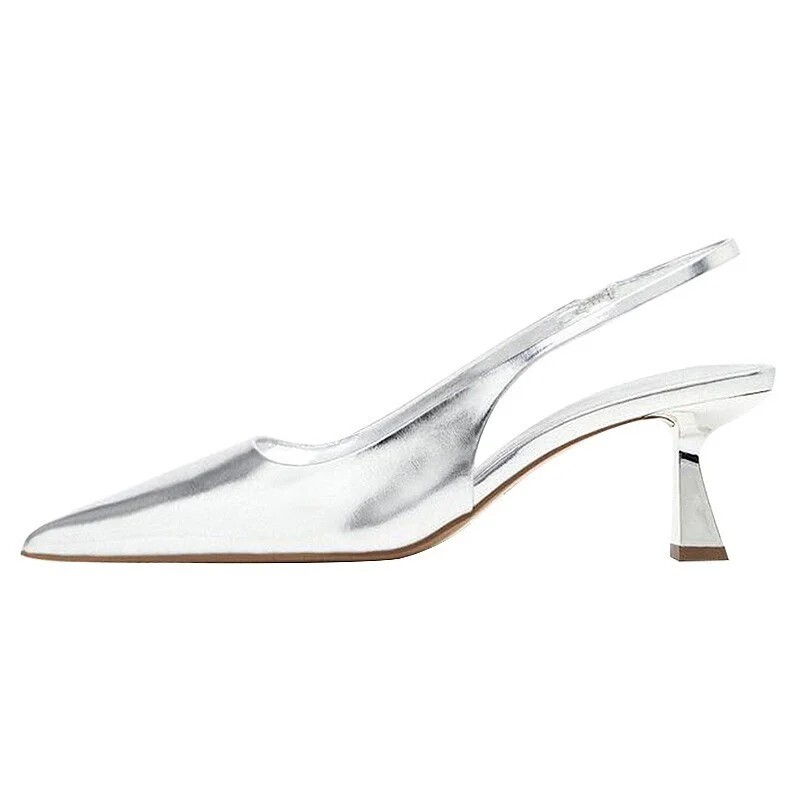 Fashion Women Pointed Toe Slingbacks Pumps Sandals High Heels Party Shoes