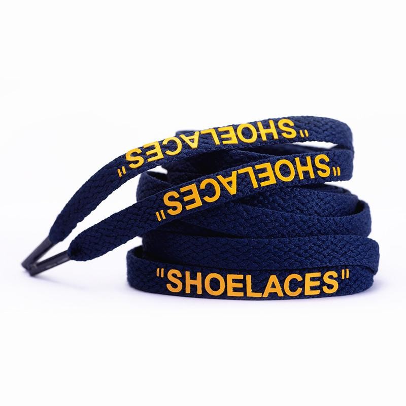 Silicone Printing Shoelaces with Zip Tie Off White The Ten Shoelaces for Sneaker